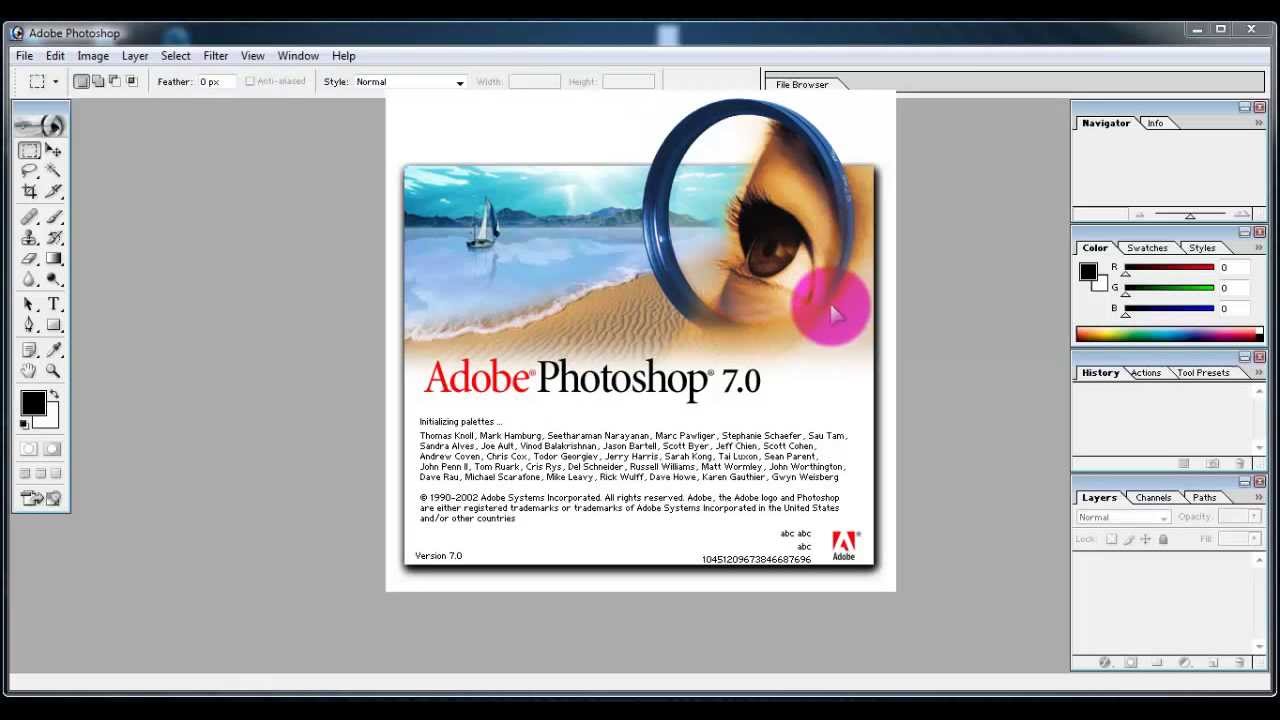 Free Adobe Photoshop 7.0 Software